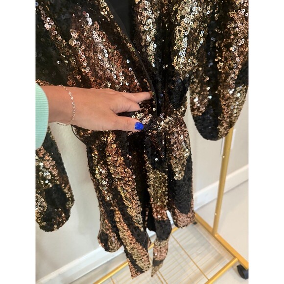 NWT Buddy Love Sequin Wrap Vegas/Party Dress S - Picture 2 of 8
